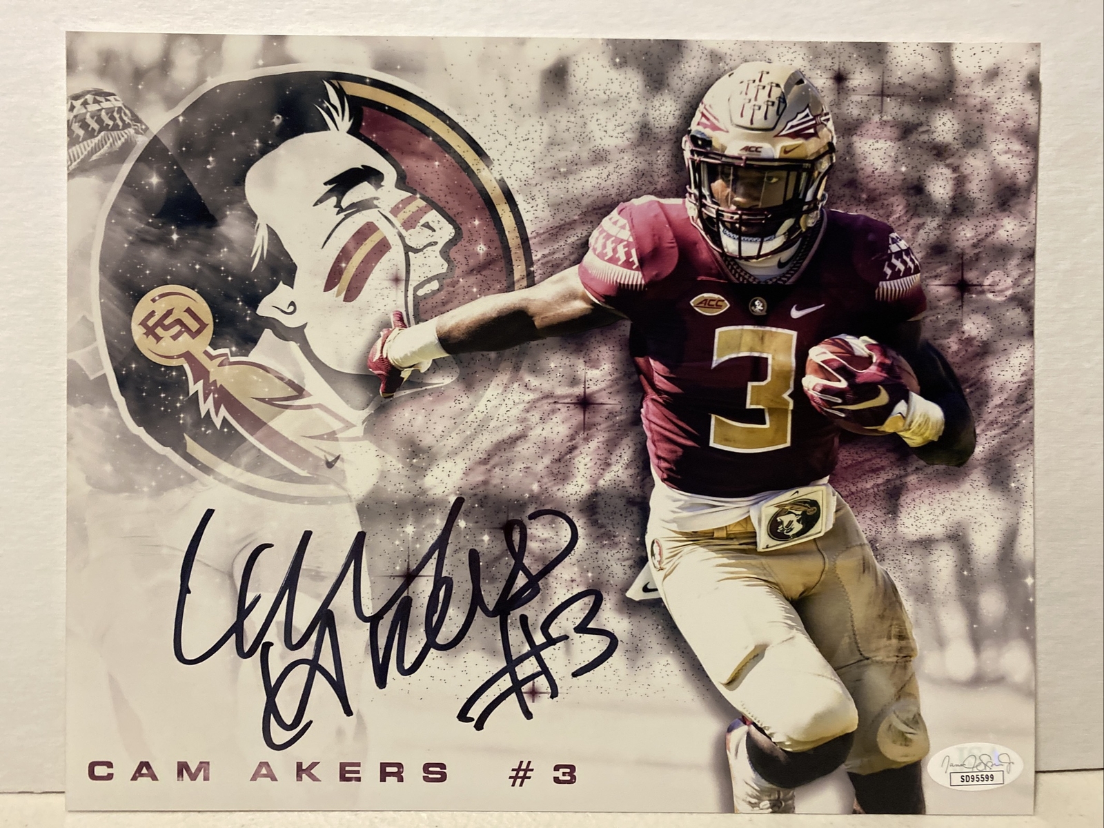 Cam Akers Autographed Signed Florida State Seminoles 8x10 Photo JSA 