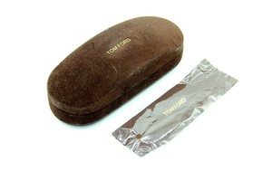 eyeglasses optical sunglasses tom ford hard brown case