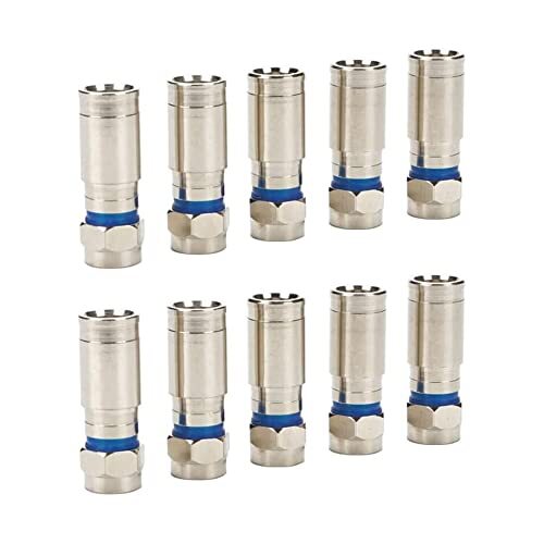 Hsthe Sea 10 pezzi SAT F-Connettore a montaggio rapido Cavo Sat HD (n2h)