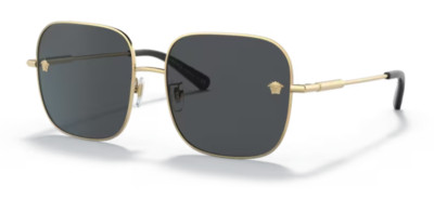 ?️ New Versace VE2246D 100287 Sunglasses - Gold Frame, Dark Grey Lenses Versace | Accessories | New Versace Ve2246d 0287 Sunglasses  main image 3