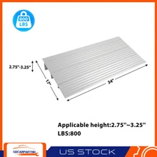 3" Rise Threshold Ramp Loading Adjustable for Mobility Wheelchair - 800 LBS