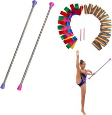 2 Pcs Twirling Baton 26-Inches Marching Band Baton Spinning Pink and Purple