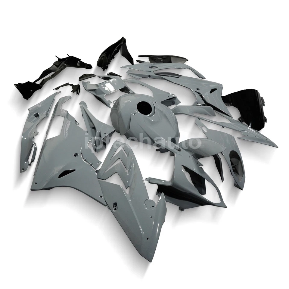 Gray Grey Painted Fairing Kit Bodywork + Tank Cover For BMW S1000RR 2015 2016 US Foto 3 de 4