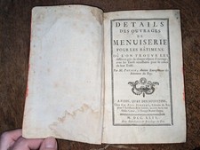 libro antico - Potain - Dettagli dei lavori di falegnameria per batimen - 1749