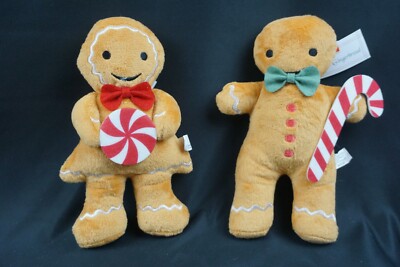 Ginger Bread plush weighted figurines-pair
