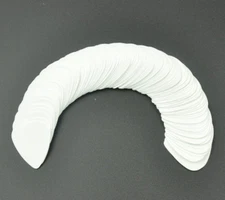 Lots of 100 pcs Thin 0.46mm Plain White Guitar Picks Plectrums Celluloid