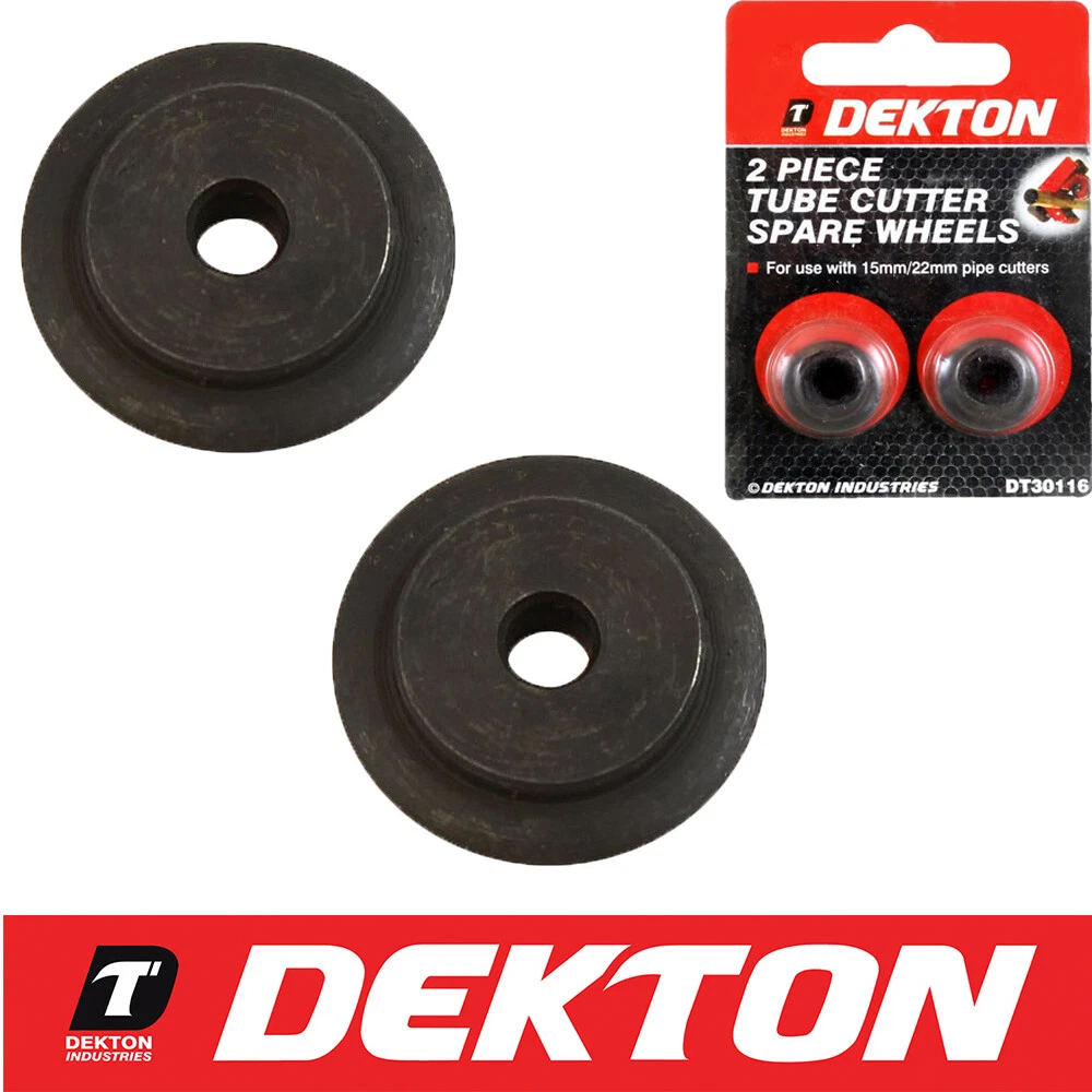 Dekton Tube Pipe Cutter Spare Replacement Slicer Blades 2pc 15mm 22mm