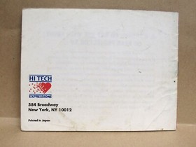 ORB 3D Manual - no game .... NES Nintendo