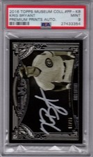 2016 Kris Bryant Topps Museum Collection Premium Prints Auto Gold /25 PSA 9 Mint