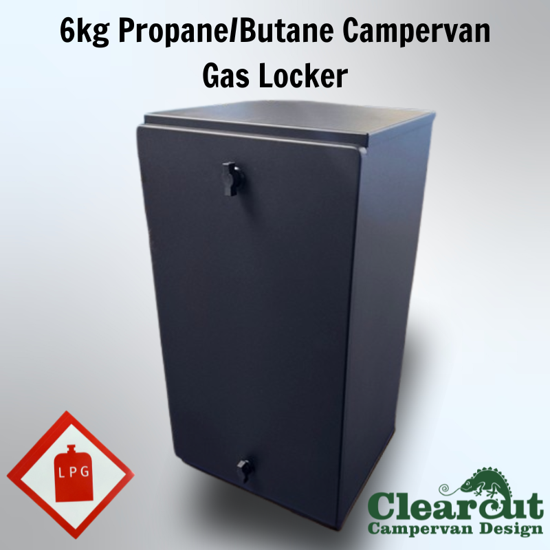 Gas Locker for Propane 7kg or Butane 6kg, Campervan Gas Box