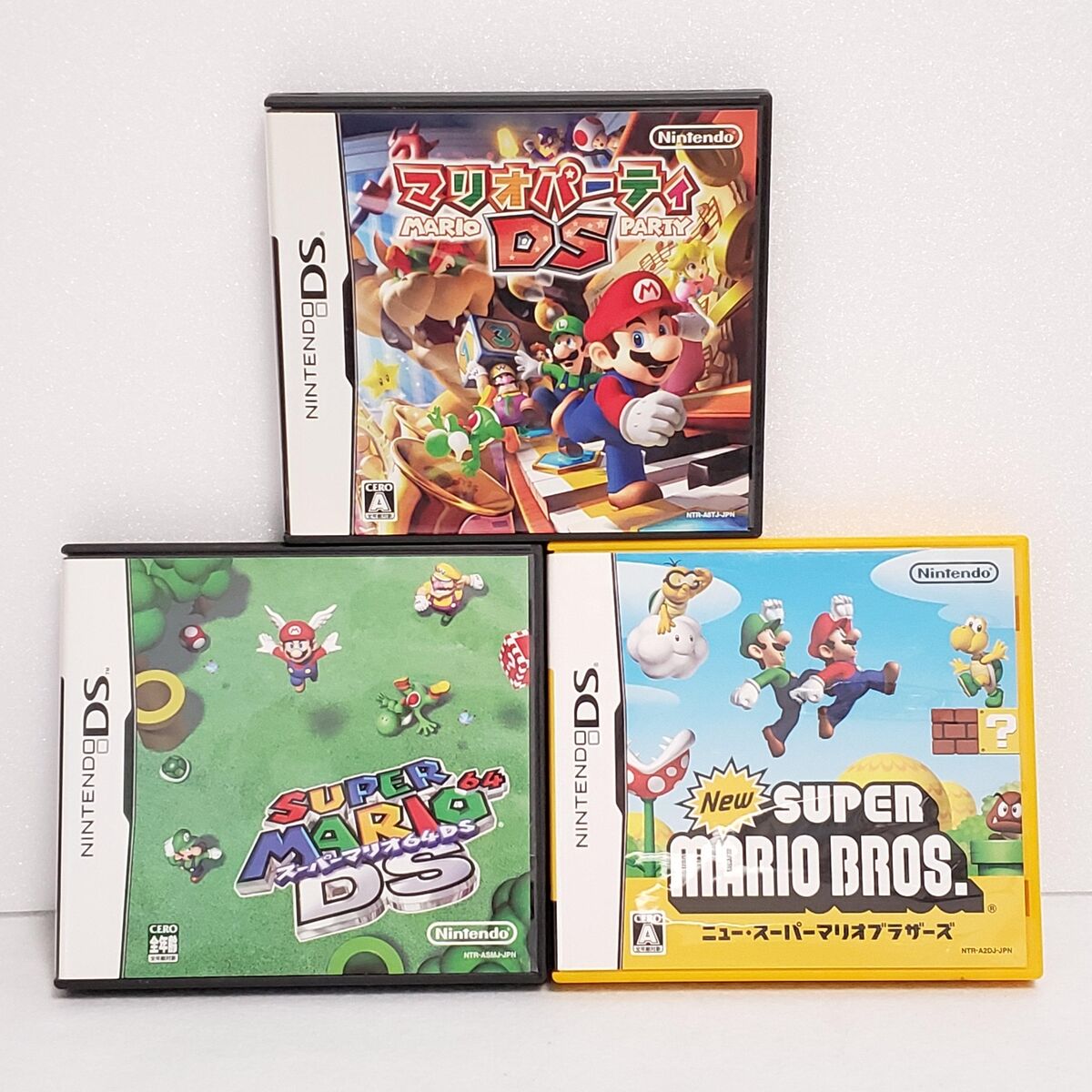 Nintendo DS MARIO PARTY SUPER MARIO 64 New SUPER MARIO BROS Nintendo DS MARIO PARTY SUPER MARIO 64 New SUPER MARIO BROS