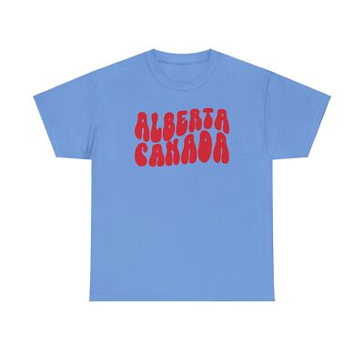 Alberta Canada Shirt Gifts Tshirt Tee Crew Neck Short Sleeve