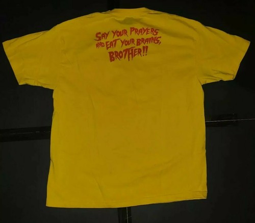 Rare Hulk Hogan Hulkamania Shirt Mens XL Zombie Yellow WWE Officially Licensed - Picture 8 of 8