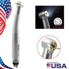 Dental LED E-generator 5 Lamps Fiber Optic High Speed Handpiece 4 Hole NSK Style