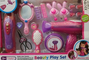 BEAUTY PRINCESS ELECTRIC HAIR DRYER & TWIST TOOL TOY PLAY SET MAKE UP