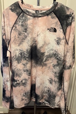 The North Face Women's Base Layer Tie Dye Pink and Black Top Size 2X NWT S