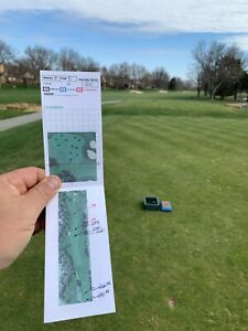 Golf Yardage Book Template Do It Yourself Ebay