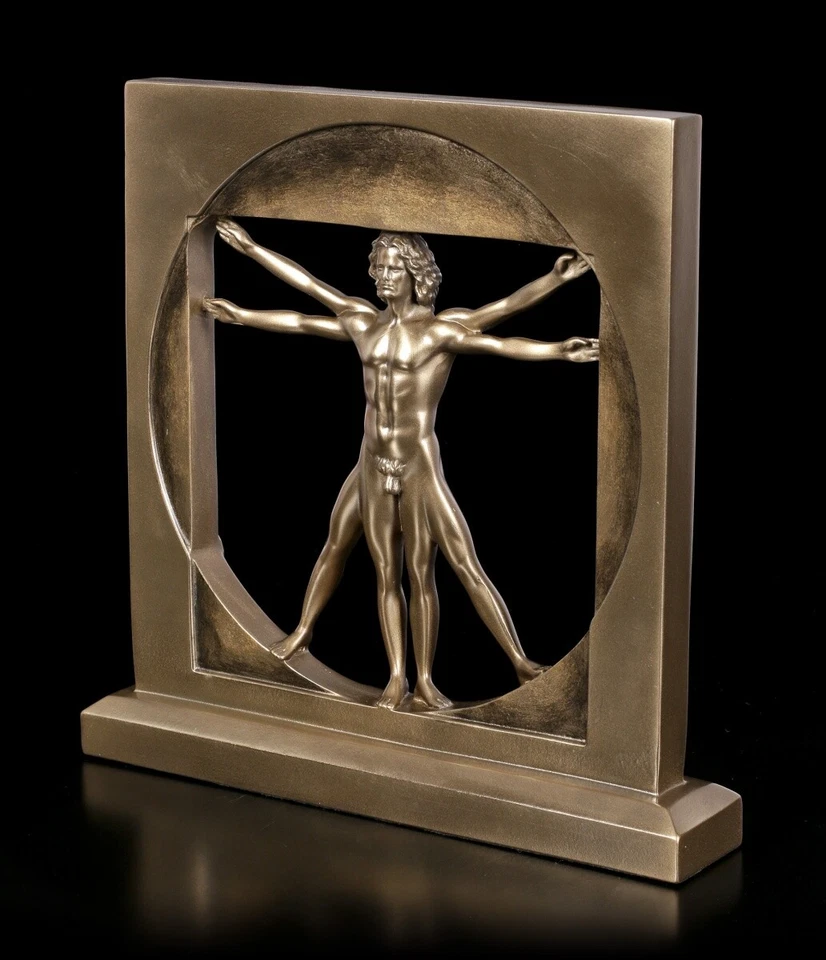 Der Vitruvianische Mensch - Deko Figur Statue Medizin Arzt Geschenk Veronese - Bild 3 von 4