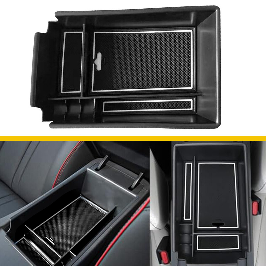 Car Center Armrest Storage Box Organizer Tray For 2020-2023 Hyundai Sonata