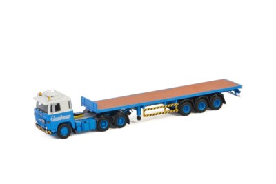 WSI - SCANIA 141 6x4 with flatbed 3 Axles ECONOFREIGHY - 1/50