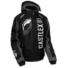 Castle X Strike G5 Women's Snowmobile Jacket - Black/Charcoal/White