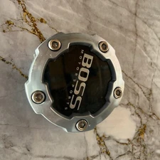Boss Motorsports Wheels Black / Silver Custom Wheel Center Cap # 3268 (1)