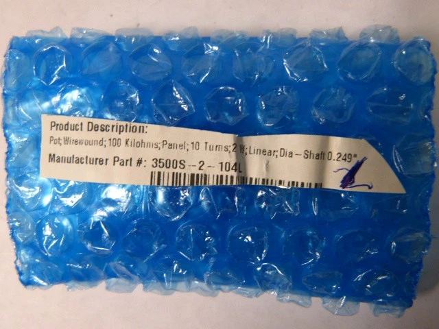 Bourns 3500S-2-104L Wirewound Potentiometer 100KOHM NWB - Image 3 of 3