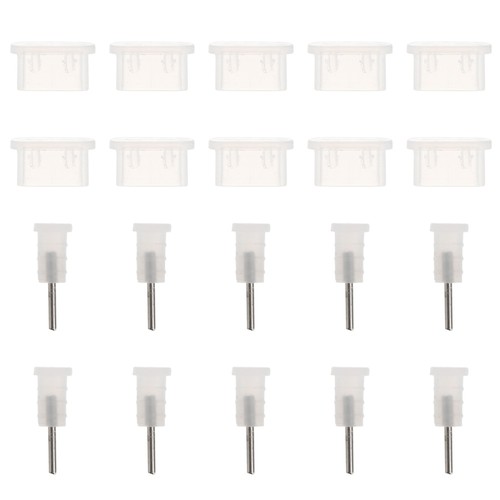 10 Pairs USB C Anti Dust Protective Cover Silicon Port Cover(Black) - 第 20/21 張圖片