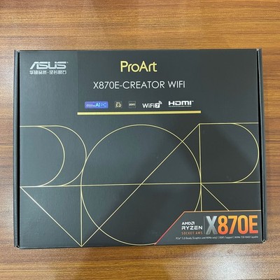 ASUS ProArt X870E-CREATOR WIFI AM5 Support AMD Ryzen 9& 8000 & 7000 Series CPU