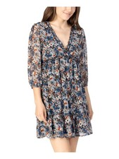 SPEECHLESS Womens Short Dress Navy Lined Pullover Styling Juniors XXS