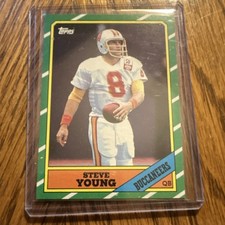 Topps 1986 Topps Steve Young Tampa Bay Buccaneers Rookie Card #374 D*. rookie card picture