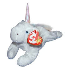 Ty Beanie Baby Mystic - MWMT (Unicorn Irredescent Horn & Furry  Mane 1994)