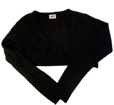 YIGOA Bolero-Strickjacke Schwarz Glitzer , La...