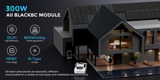 300W 600W 1800W Watt Solar Panel 12V High Efficiency N-Type 18BB Black Home RV