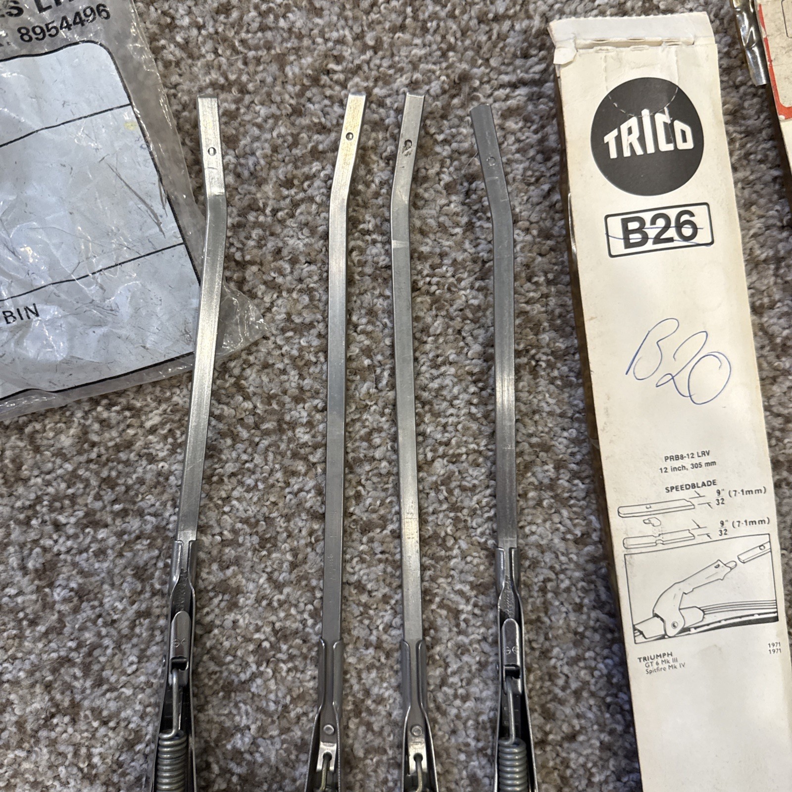 Ferrari 365 Misc Parts (lights, Rear View Mirror, Wipers, Pedals)