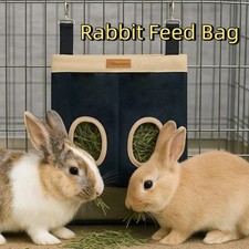 Rabbit Hay Bag Feeding Bag Small Pet Hay Bag Guinea Pig Totoro Hanging Feed Bag