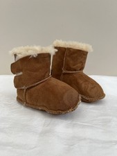 UGG Baby Infant Boots Chestnut 3-6 Months - Hook & Loop  Close Slip On