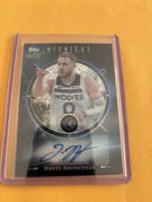 2025 Topps Midnight Oil Donte Divincenzo Autograph Relic 10/12 🔥Timberwolves