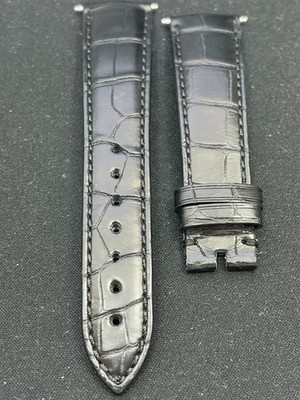 Zenith 19mm x 16mm Black Alligator Watch Strap Band 1916-708 Length 110-75 used