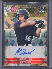 2021 Pro Set Metal - 1991 Pro Set Base Autographs Crystal Red Harry Ford