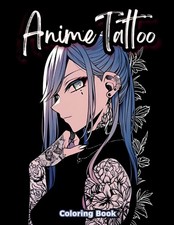 Anime Tattoo Coloring Book: Playful Manga Tattoos in Kawaii Horror Style. 49 I