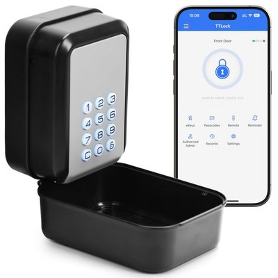 Thlevel Smart Key Lock Box Electronic Bluetooth with APP Gray 
