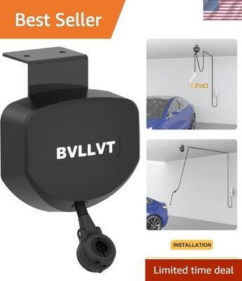 Ceiling Mounted & Wall Mounted EV Charger Cable Retractor - 11.5ft Automatic ...