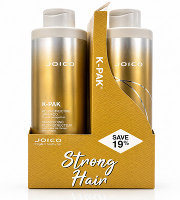 Joico K-Pak Reconstructing Shampoo & Conditioner Damaged Hair 33.8 Oz Duo Set