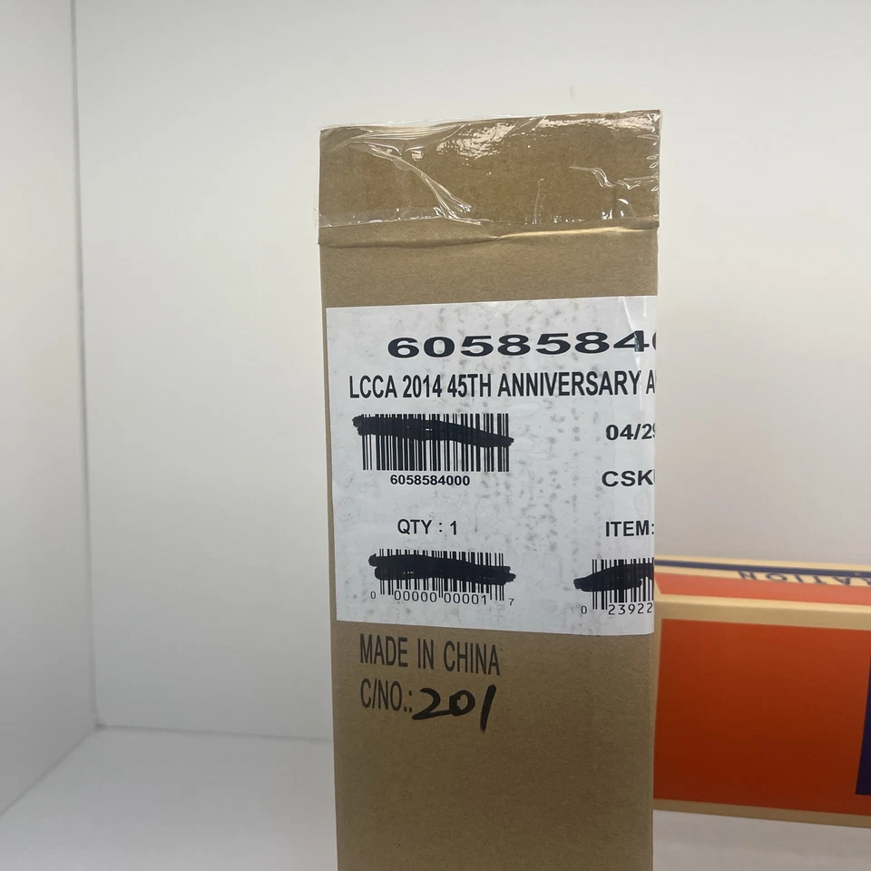 Lionel 6-58584 LCCA 2014 Wabash Auto Loader w 4 Nascar Cars NEW O Gauge Club - Image 4 of 4