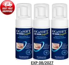 PACK of 3  OCuSOFT Lid Scrub Original Foaming Eyelid Cleanser 7.25 Ounces