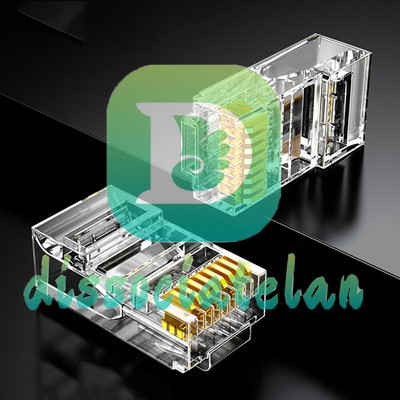 10PCS Internet Gold Plated Cable Modular Plug Adapter RJ45 8P8C CAT5E