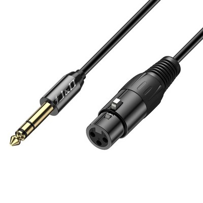 XLR Female to 1/4 Inch 6.35mm TRS Stereo Jack Cable, XLR to Quarter inch Bala...