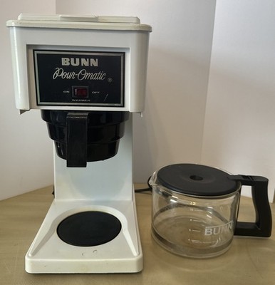 Vintage BUNN-O-MATIC Drip Coffee Maker Pour-Omatic Model GR 10 Cup Tested