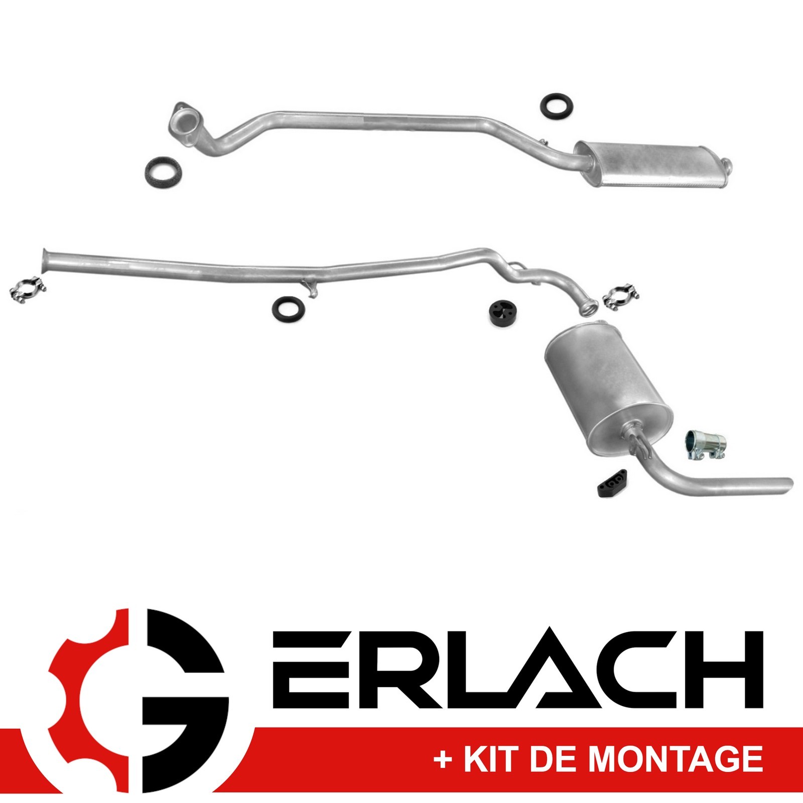 Silencieux échappement Renault Trafic 2.5 D en acier aluminisé anticorrosion pour modèle 4210